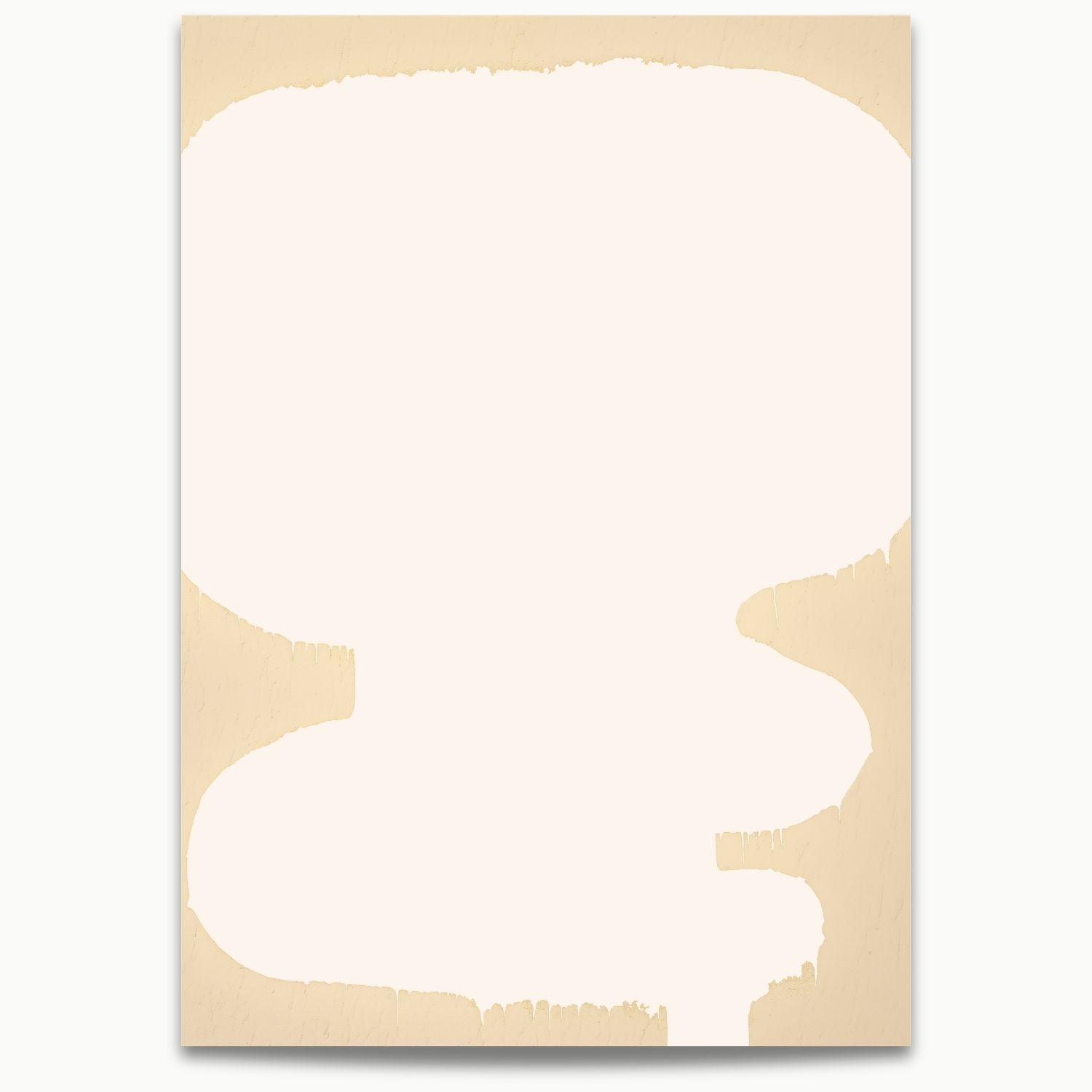 Beige and White