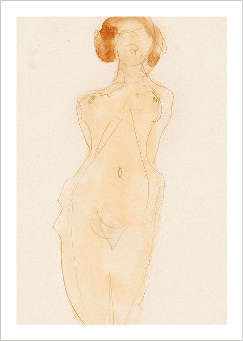 Auguste Rodin | Naked Woman, Posing Sexually