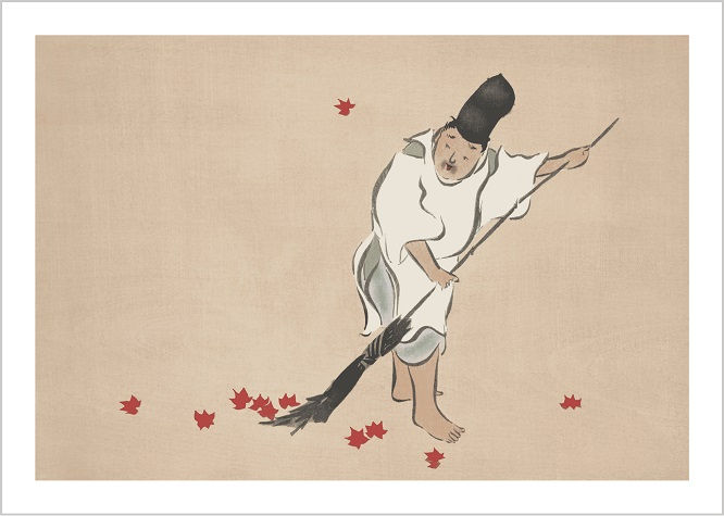 Kamisaka Sekka | Raking from Momoyogusa (1909)