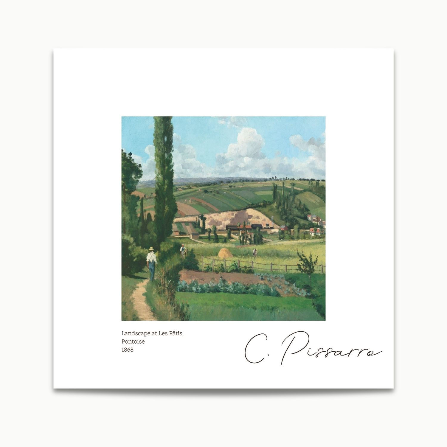 Camille Pissarro | Landscape at Les Pâtis, Pontoise (1868)
