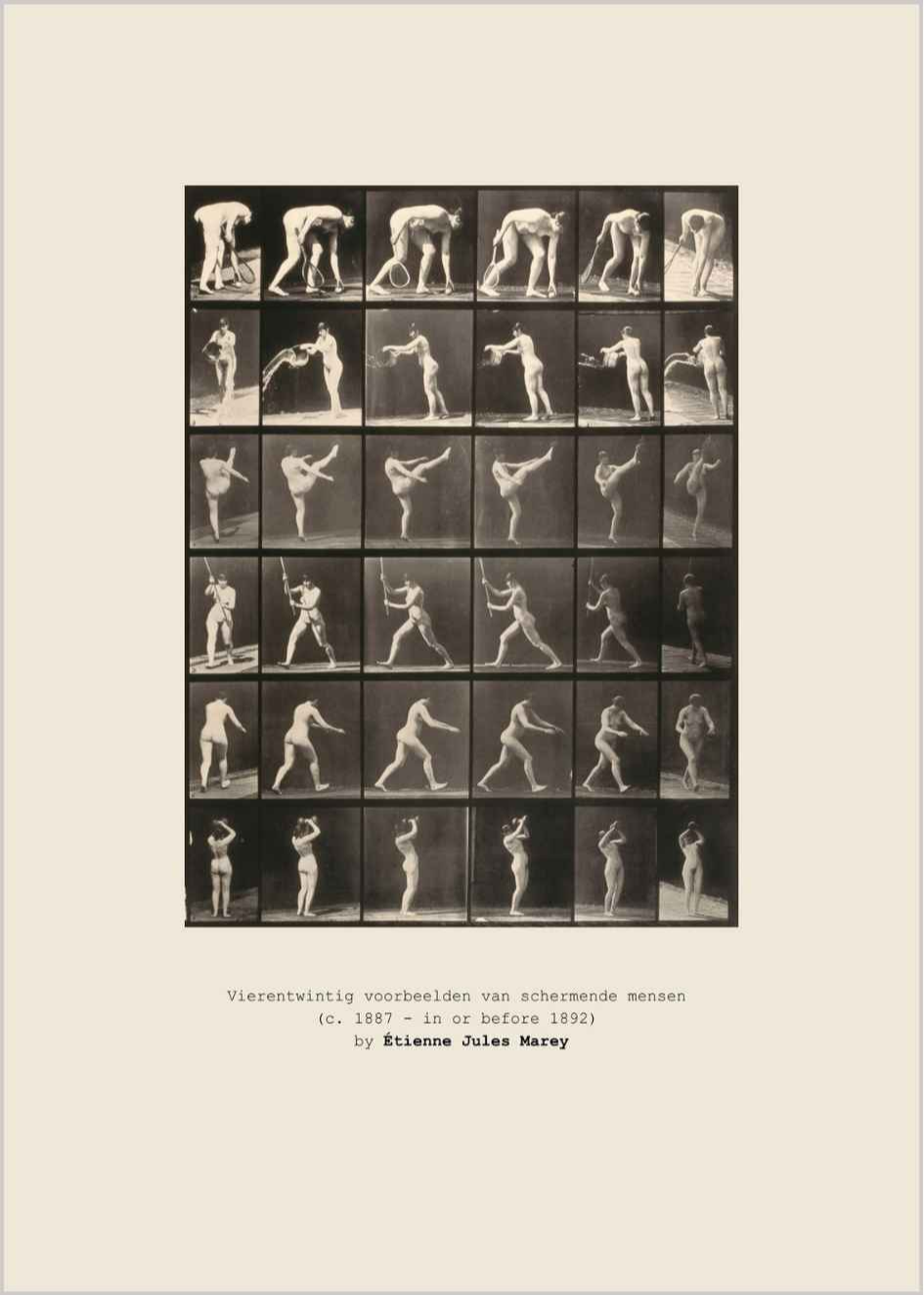 Eadweard Muybridge | Woman with Tennis Racquet (1887)