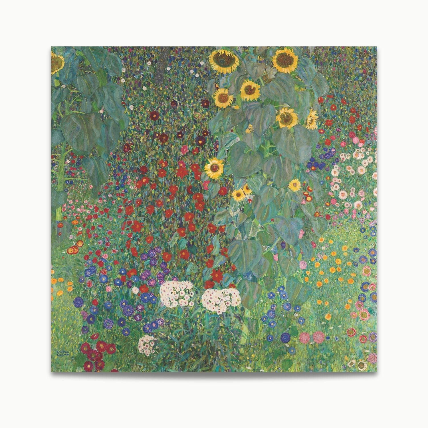 Gustav Klimt | Farm Garden with Sunflowers (1907)
