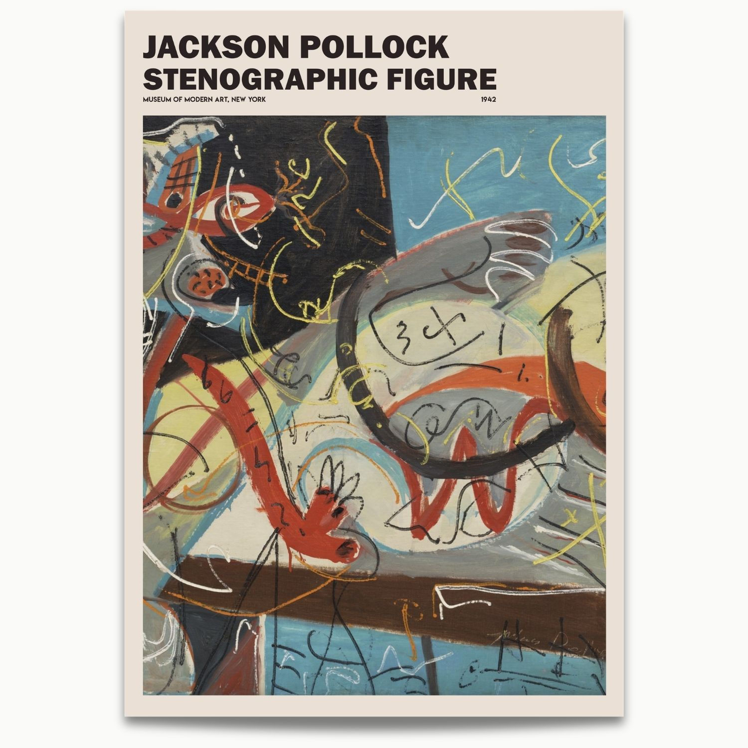 Jackson Pollock | Stenographic Figure