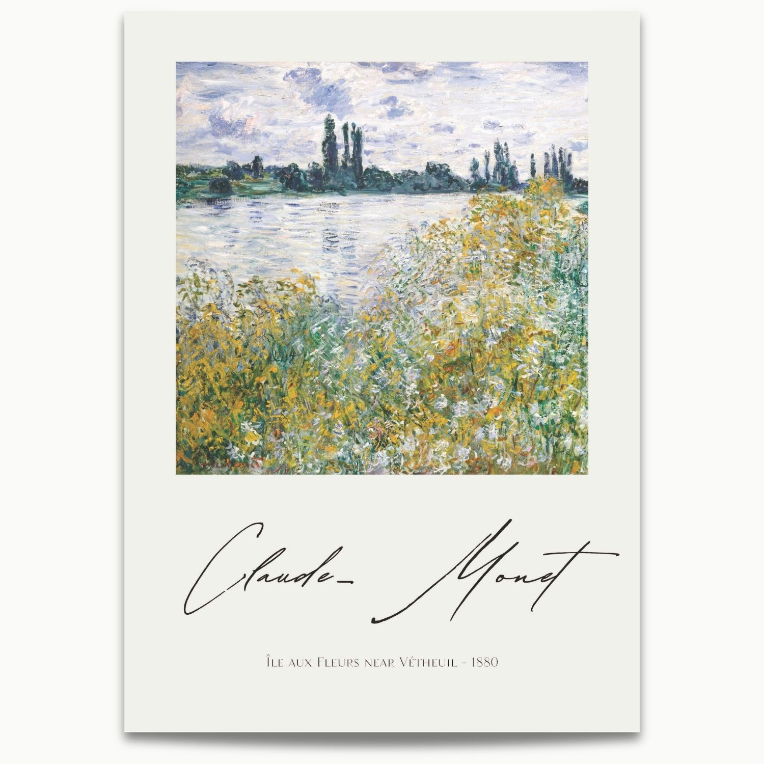 Claude Monet | Flower Island near Vétheuil (1880) No.2