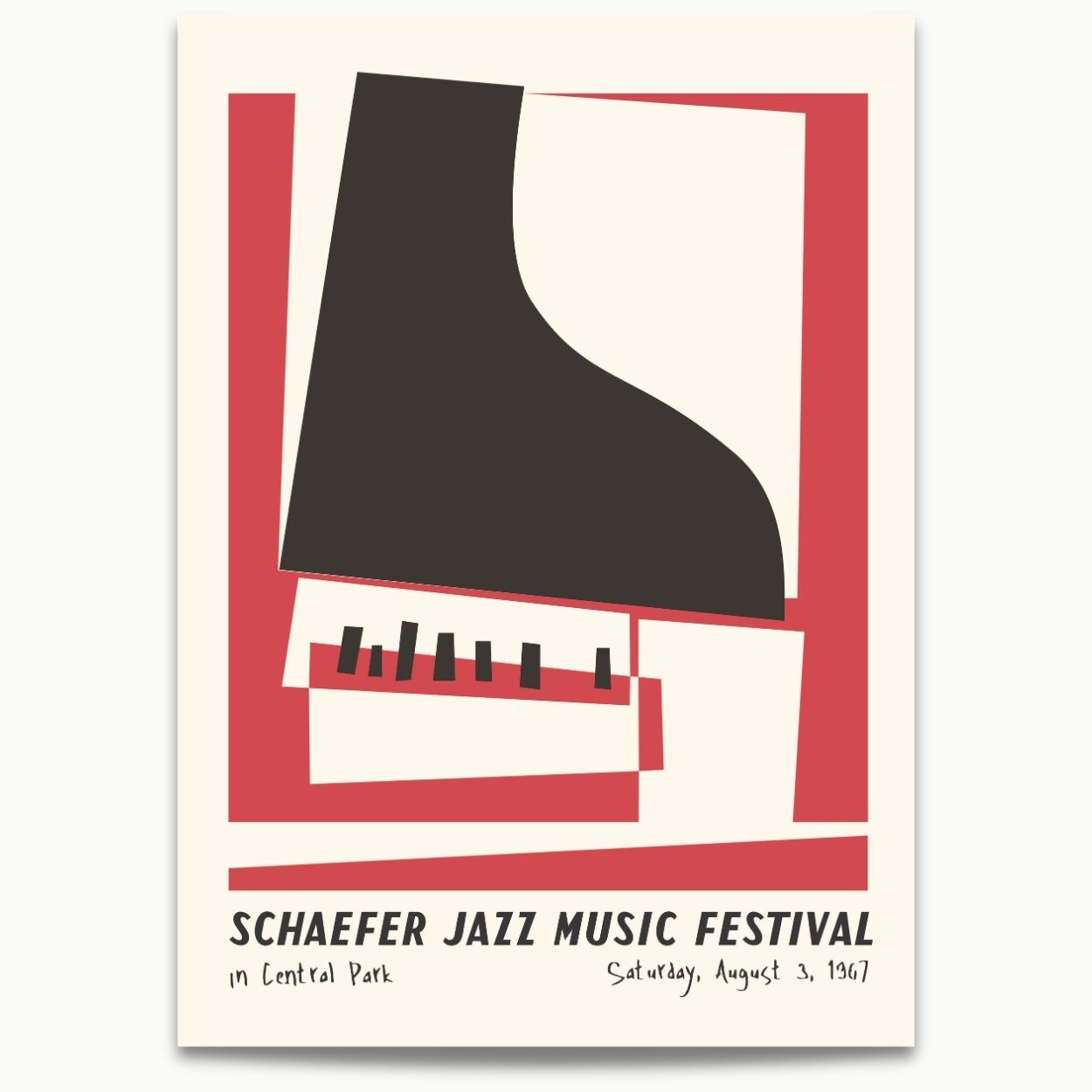 Schaefer Jazz Festival Piano Poster No.2