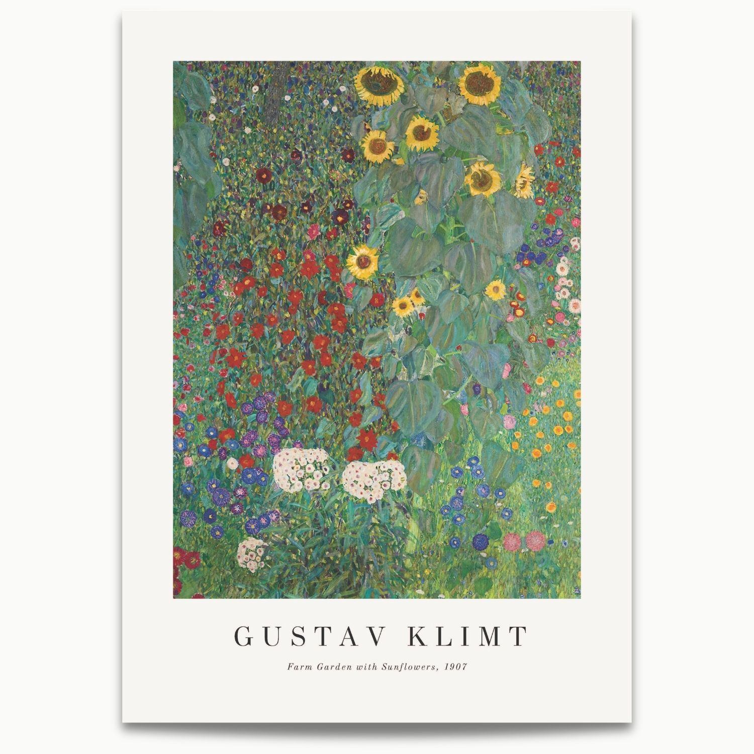 Gustav Klimt | Farm Garden with Sunflowers (1907) No. 3