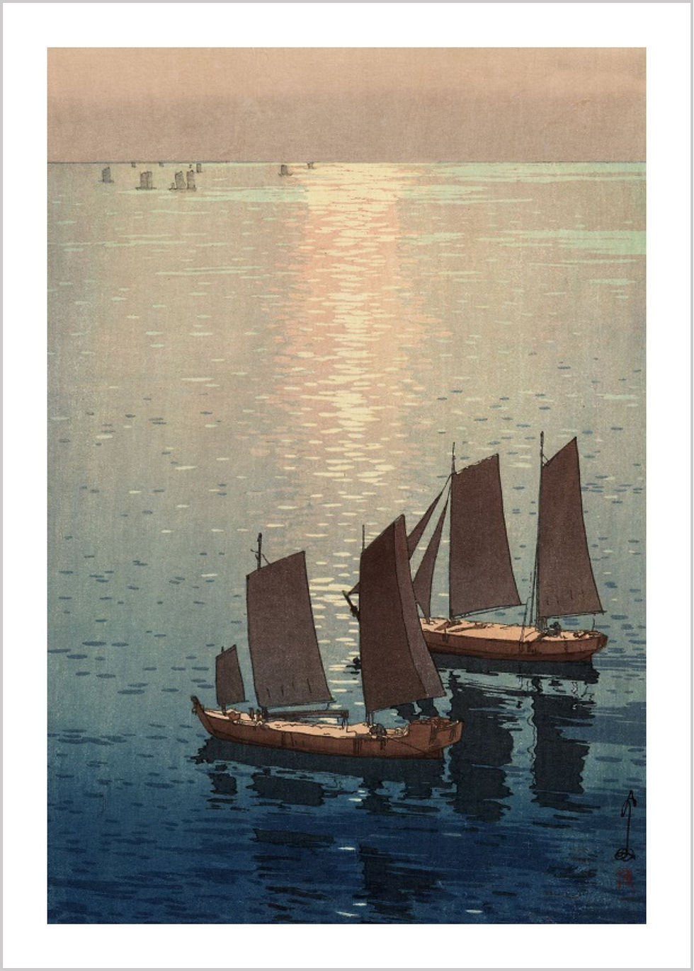 Hiroshi Yoshida | The Sparkling Sea (1926)