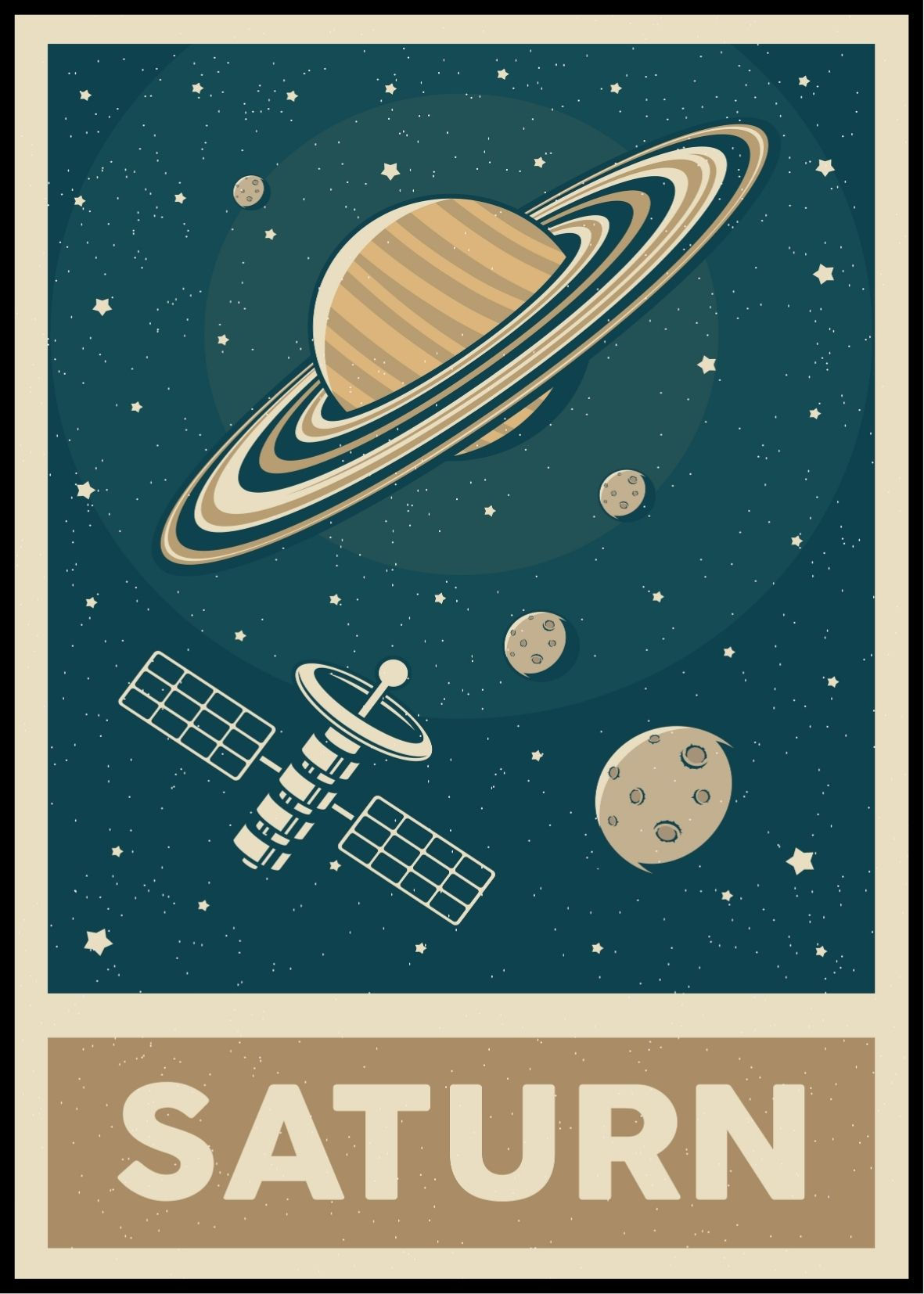 Saturn | Çocuk Odası Posteri