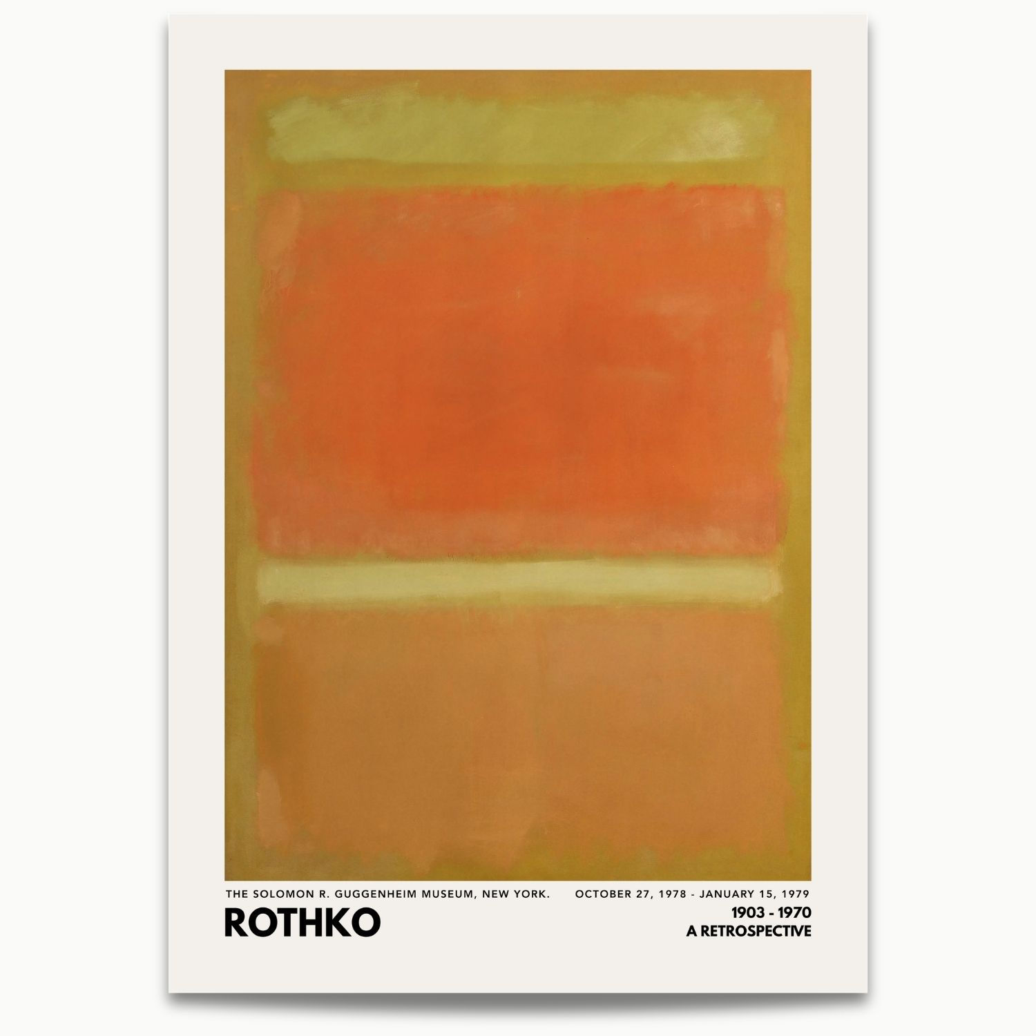 Mark Rothko | Untitled (Yellow, Orange, Yellow, Light Orange) (1969) No.2