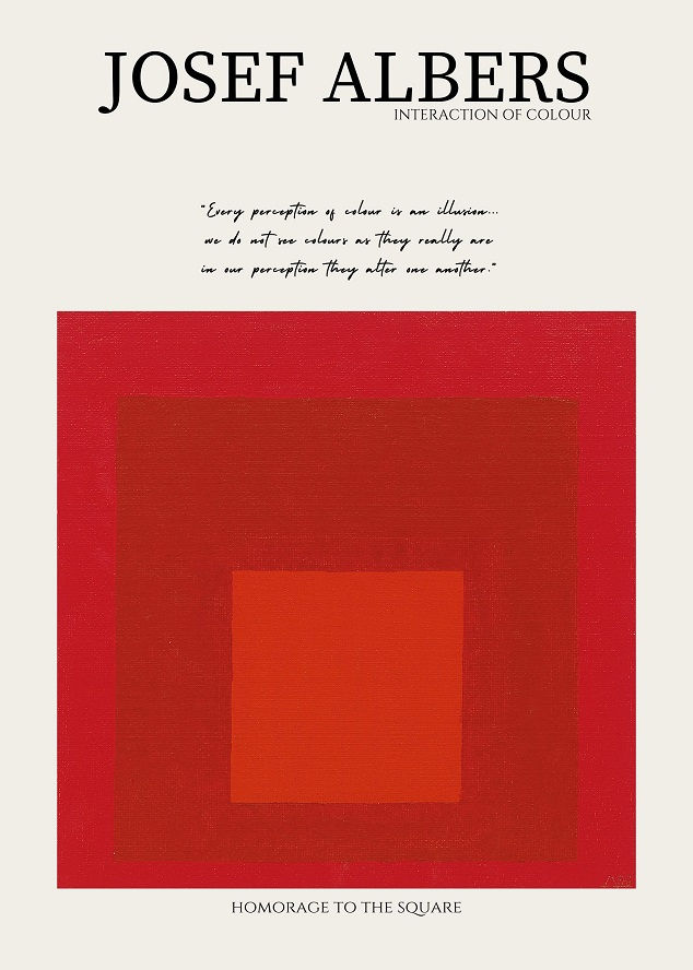 Josef Albers | Homorage to the Square, Red in Red
