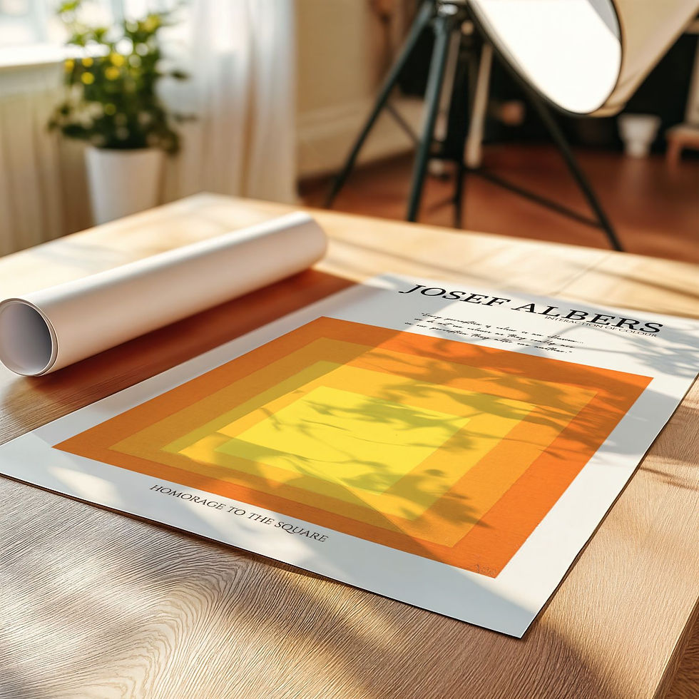 Küçük resim: Josef Albers | Homorage to the Square, Orange and Yellow