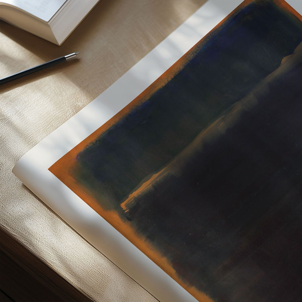 Küçük resim: Mark Rothko | Untitled (Black over Orange and Red) (1968) No.2