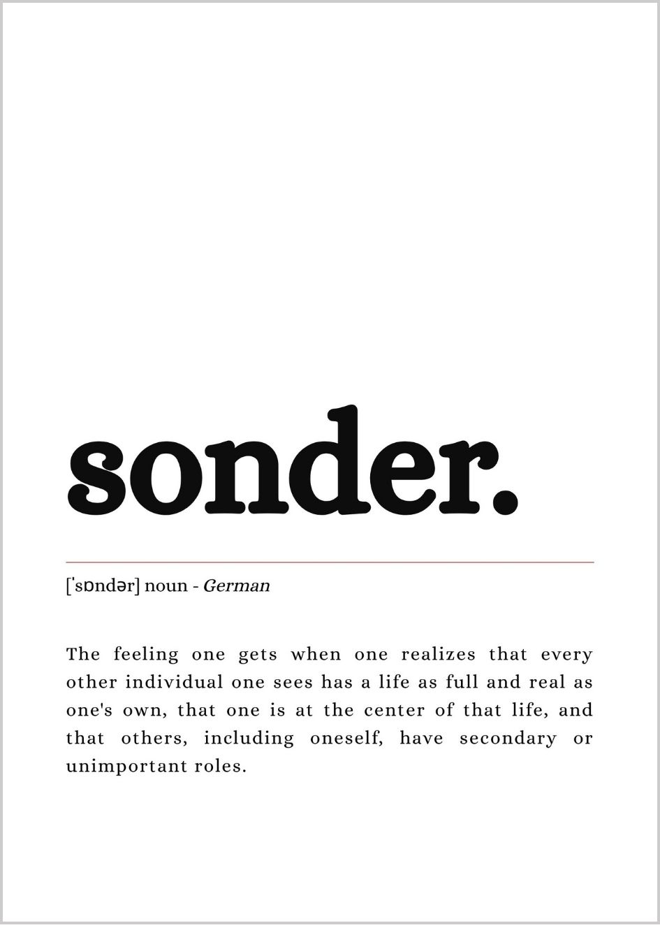 Sonder