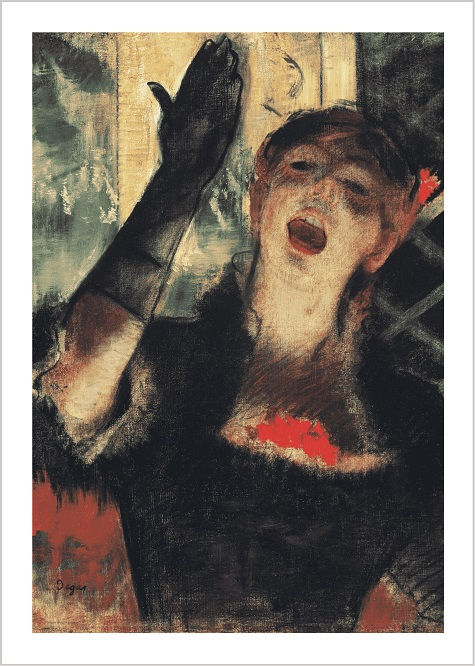 Edgar Degas | Café Singer (1879)