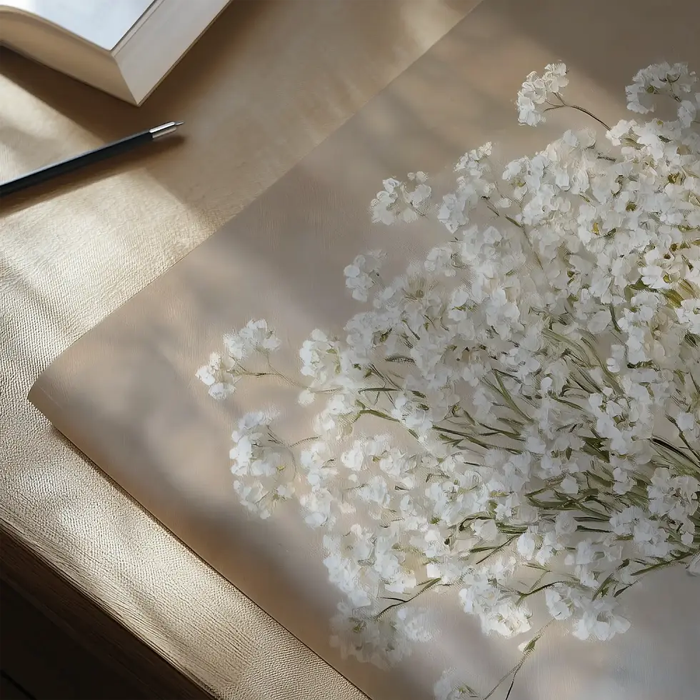 Küçük resim: Vintage White Flower in a Vase