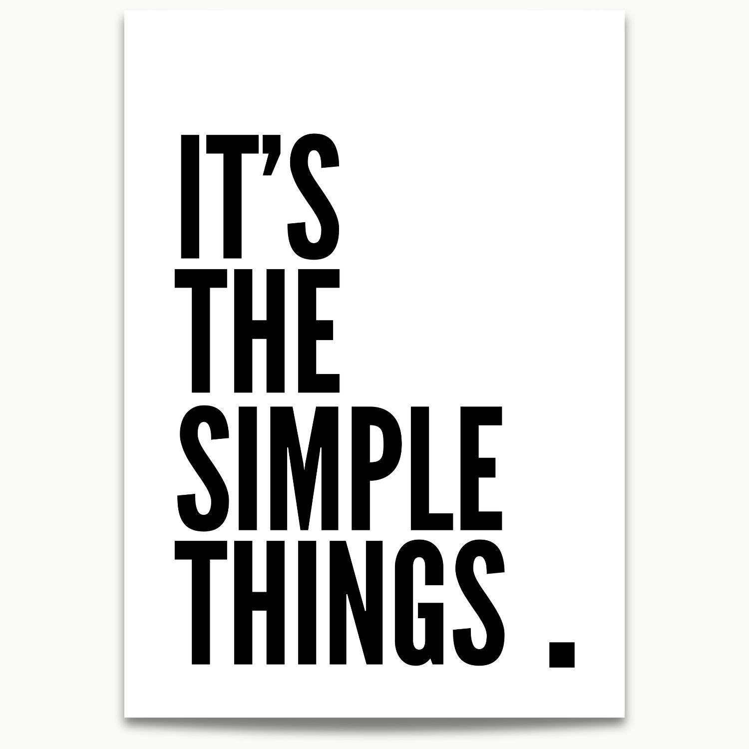 It's the Simple Things