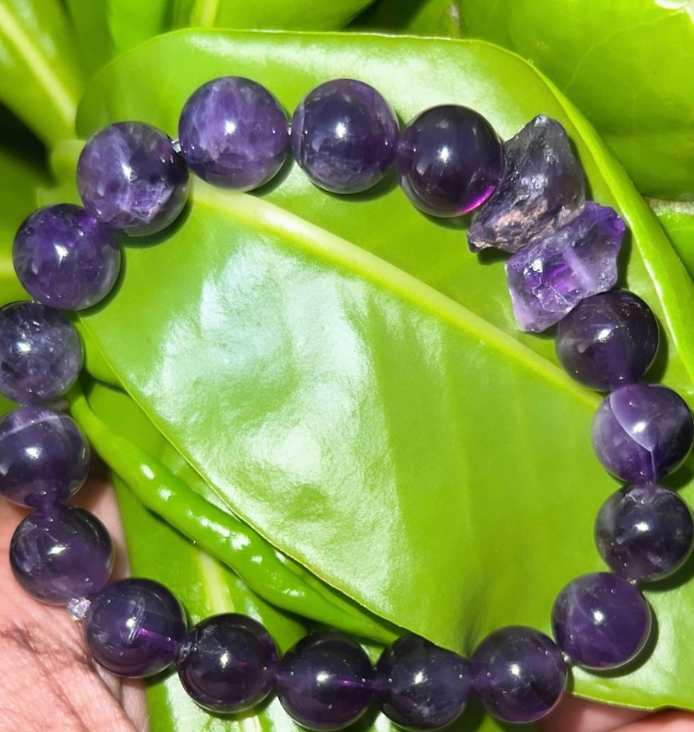 Thumbnail: Large Crystal Gemstone Bracelet