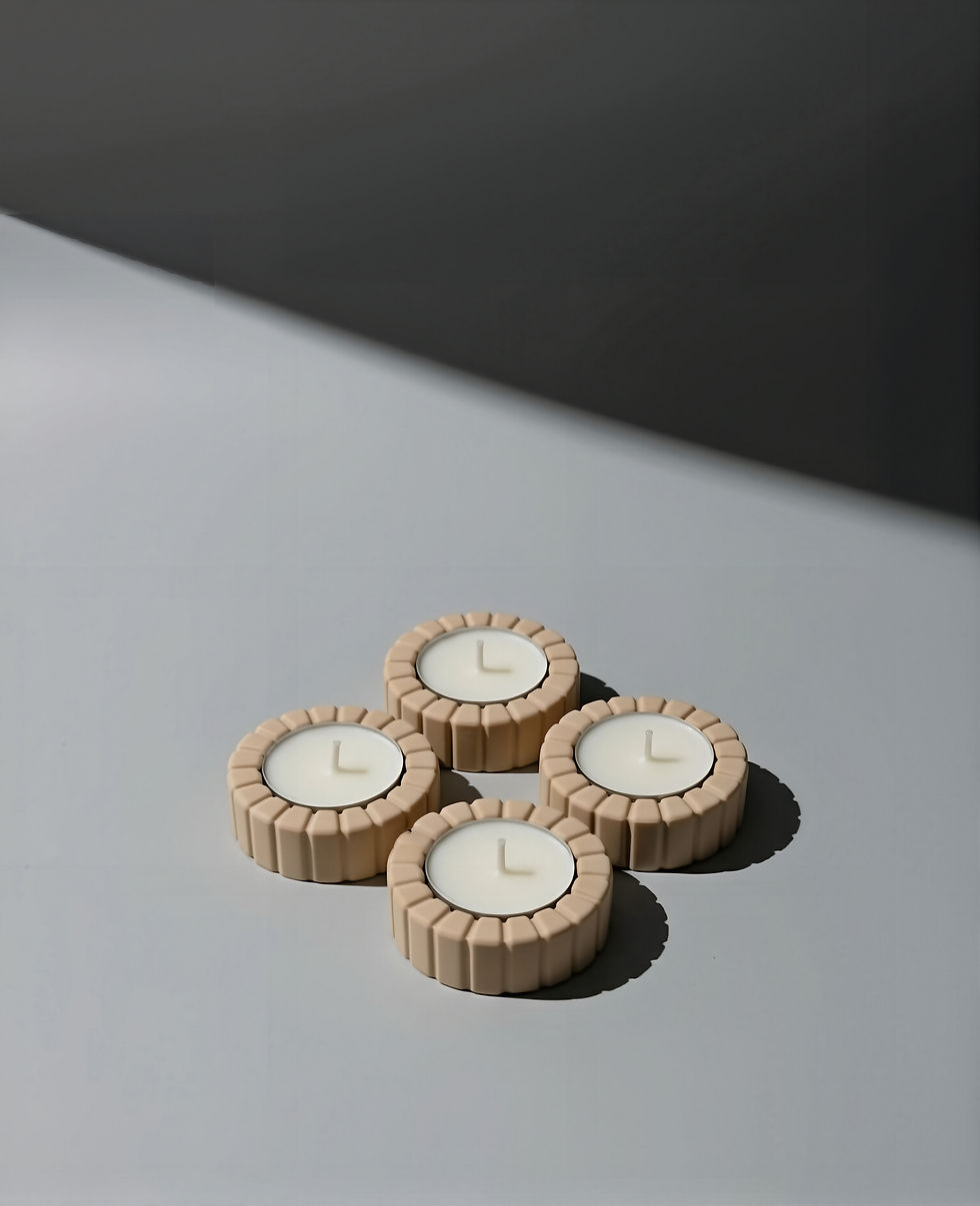 Küçük resim: Tealight Mum, 4'lü Tealight Mum Seti