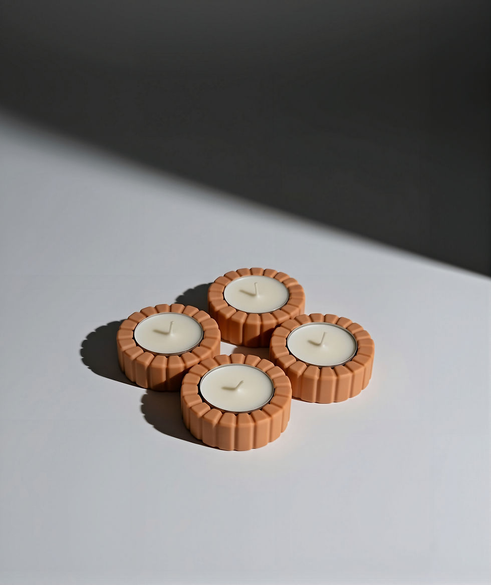 Küçük resim: Tealight Mum, 4'lü Tealight Mum Seti