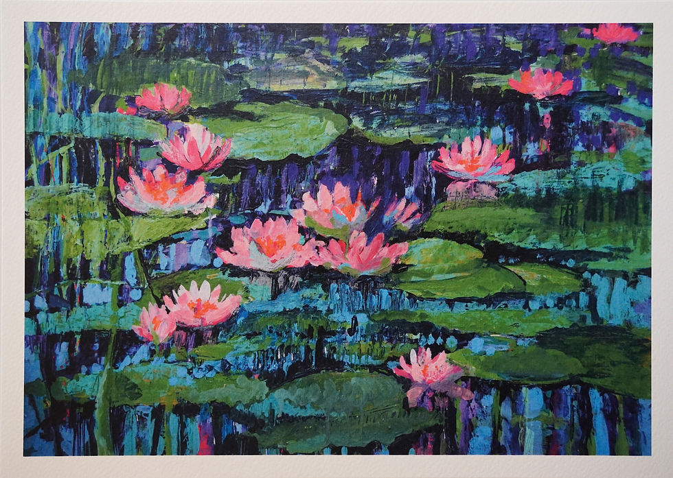 Miniaturbild: Kunstposter "Seerosen"
