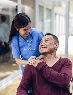 Assisted living residents receiving coordinated healthcare support