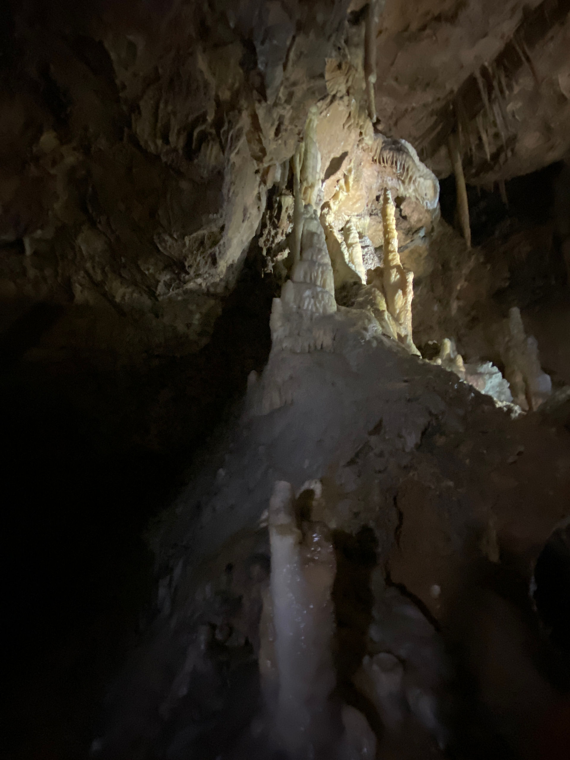 The Intricate Shapes of White Stone Inside Furen Cave
