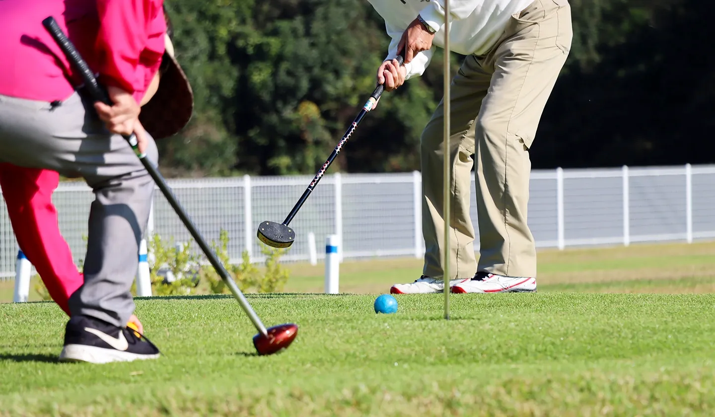 Enjoy park golf in Usuki