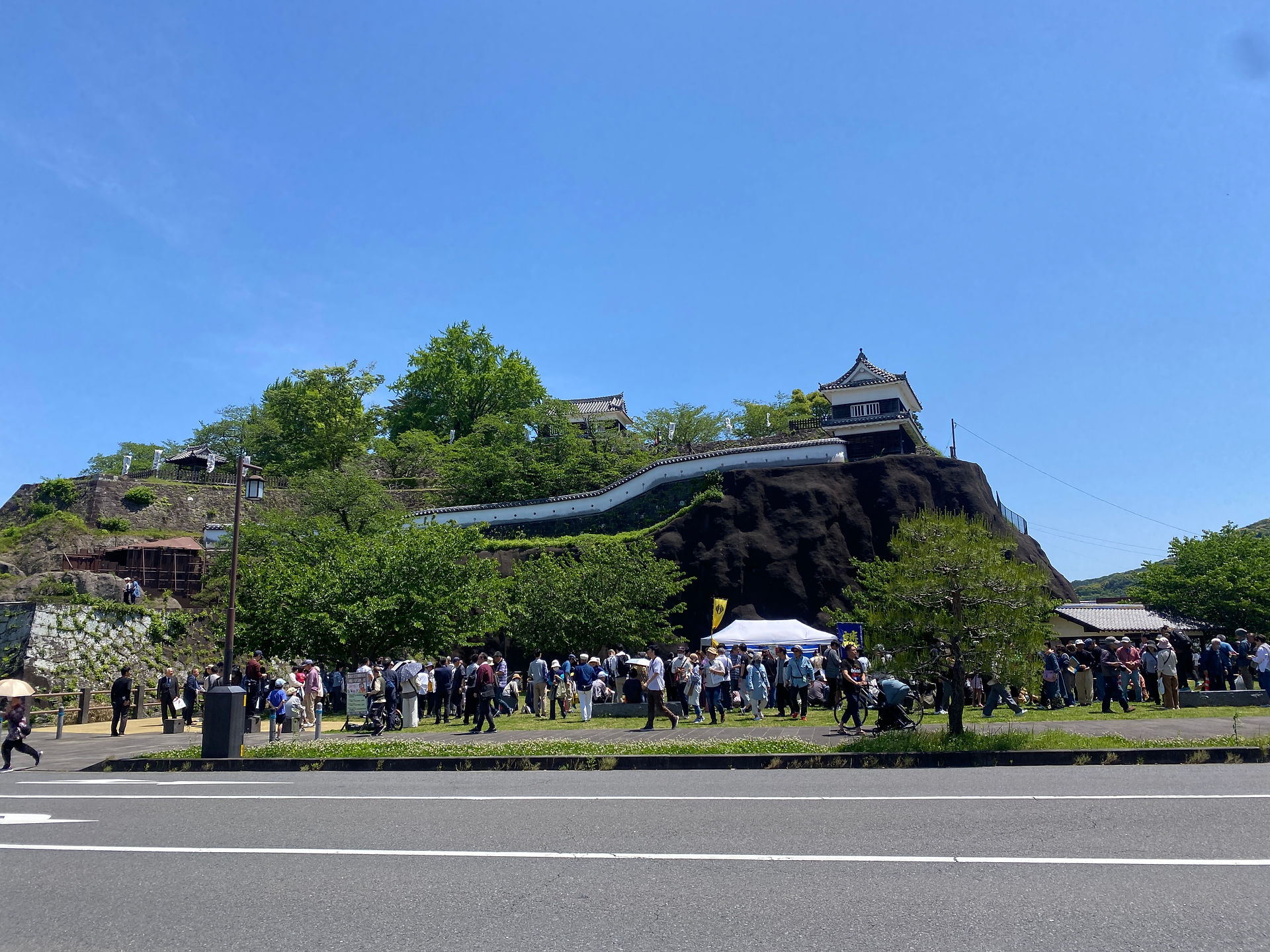 Scenic View of Usuki Castle Ruins
