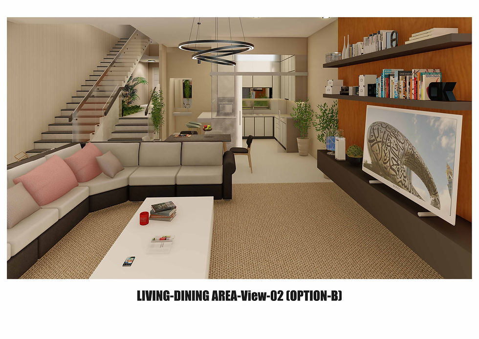 10_Hamda Villa-Living-Dining Area-View-02 (Option-B)