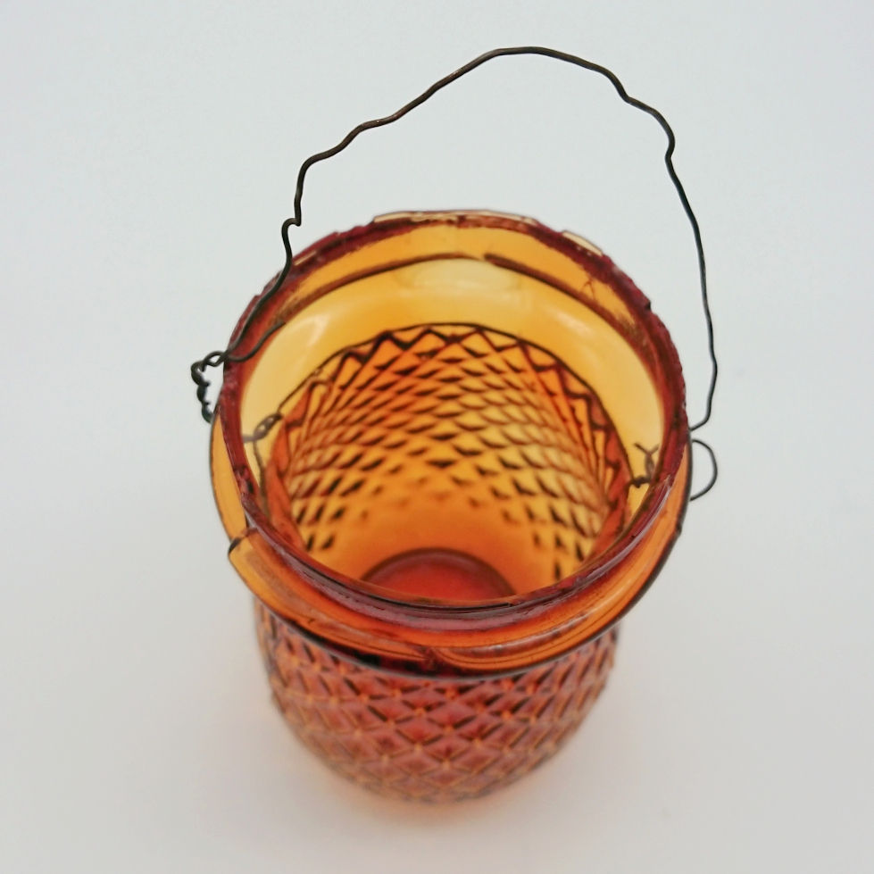 Thumbnail: Victorian Christmas Fairy Light in amber glass