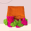 Thumbnail: Orange Bohemian With Pink & Green Tassels Sectional L Shape Sofa Cover