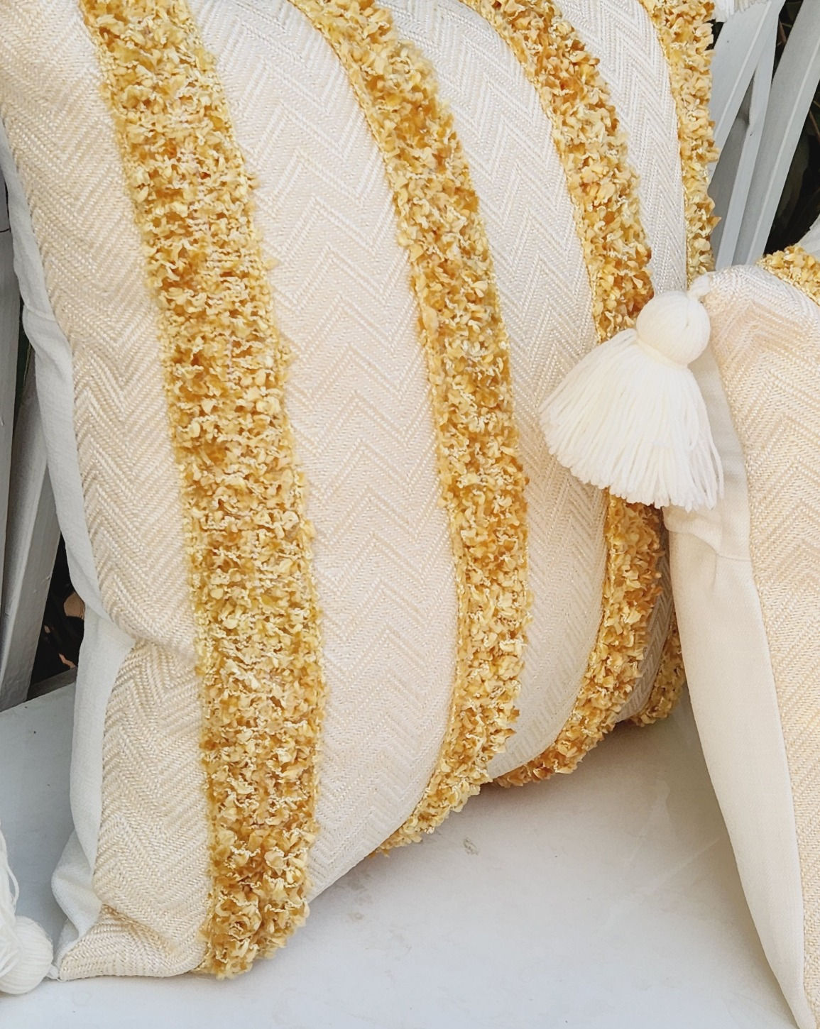 Neutral Tufted Cushion Cover