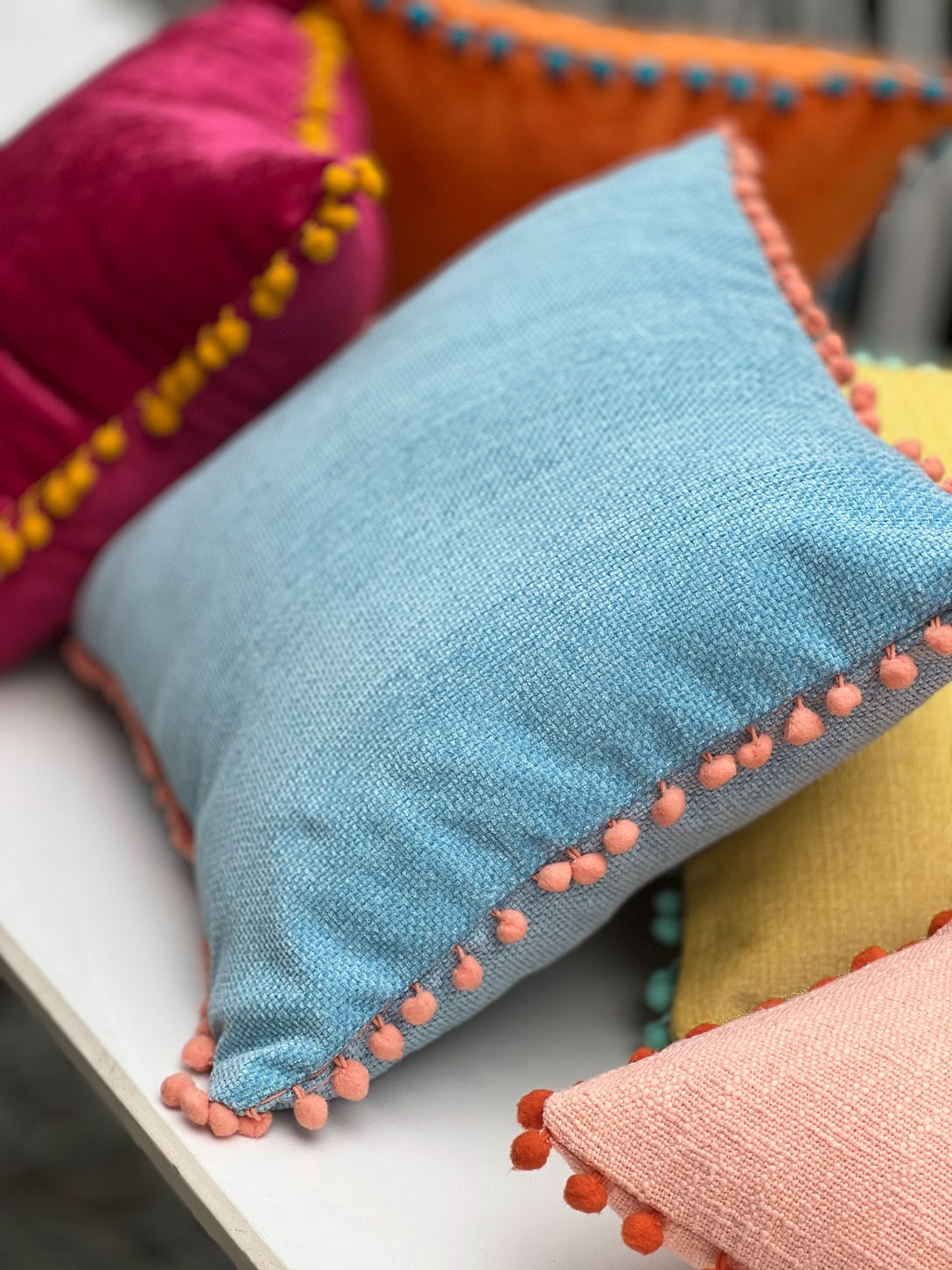 Blue Cushion Cover