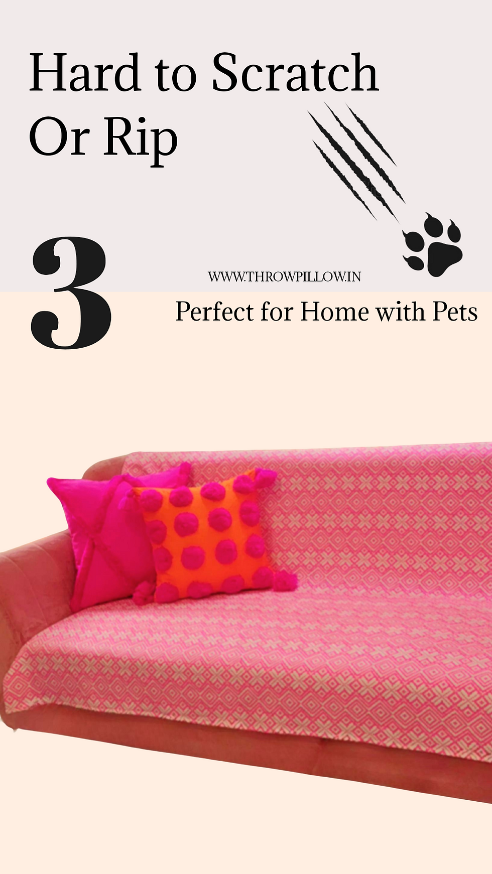 Miniaturbild: Luxe Pink Aztec Pattern Sectional L Shape Sofa Cover