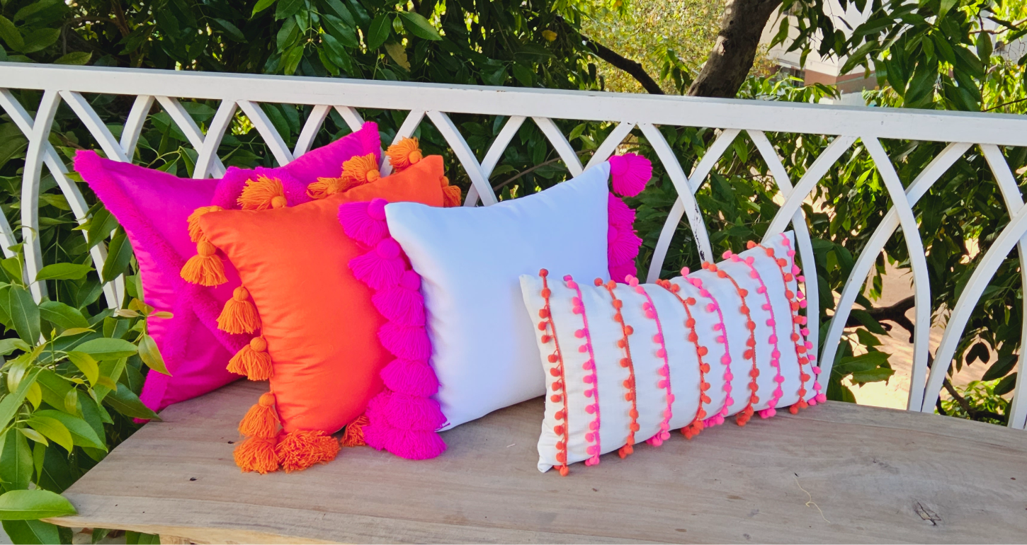 Dorm Room Special Vibrant Fiesta Fusion Cover Combo of 4