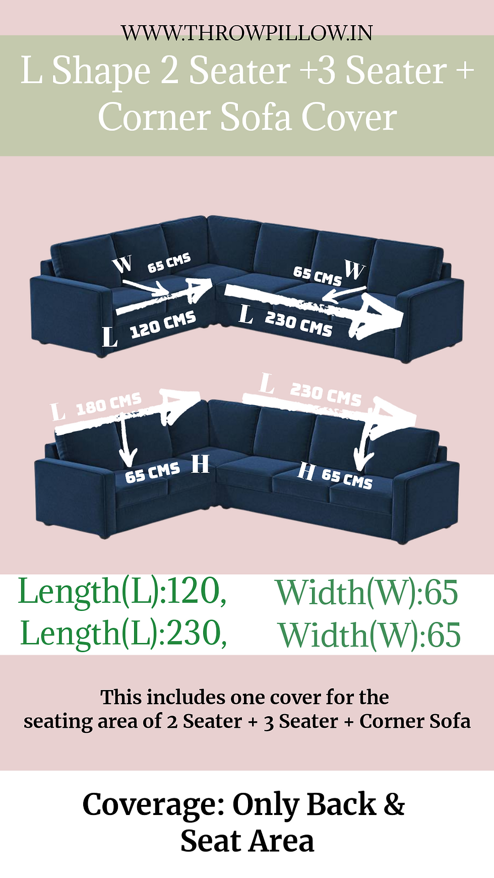 Thumbnail: Orange Bohemian with Pink Tassels Corner L Shape Sofa Cover