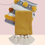 Thumbnail: Mustard Bohemian With White Tassels Sofa Cover