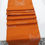 Miniatura: White Base Table Runner with Terracotta Hand Painted Design