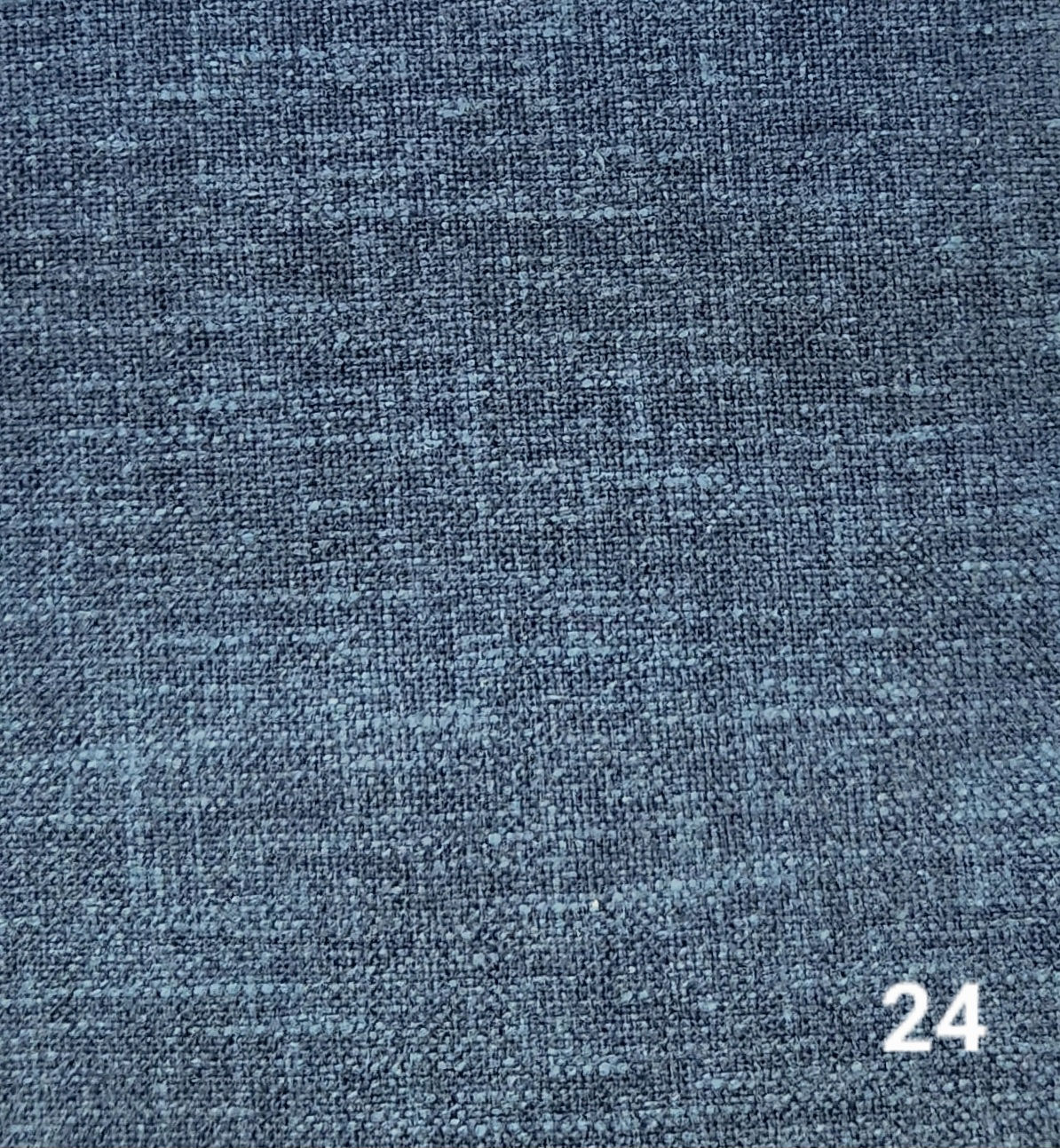Heavy-duty Linen Royal Blue Solid Curtain for durability