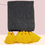 Thumbnail: Dark Grey Sofa Cover with Yellow Tassels, High GSM Luxury Sofa Slipcover