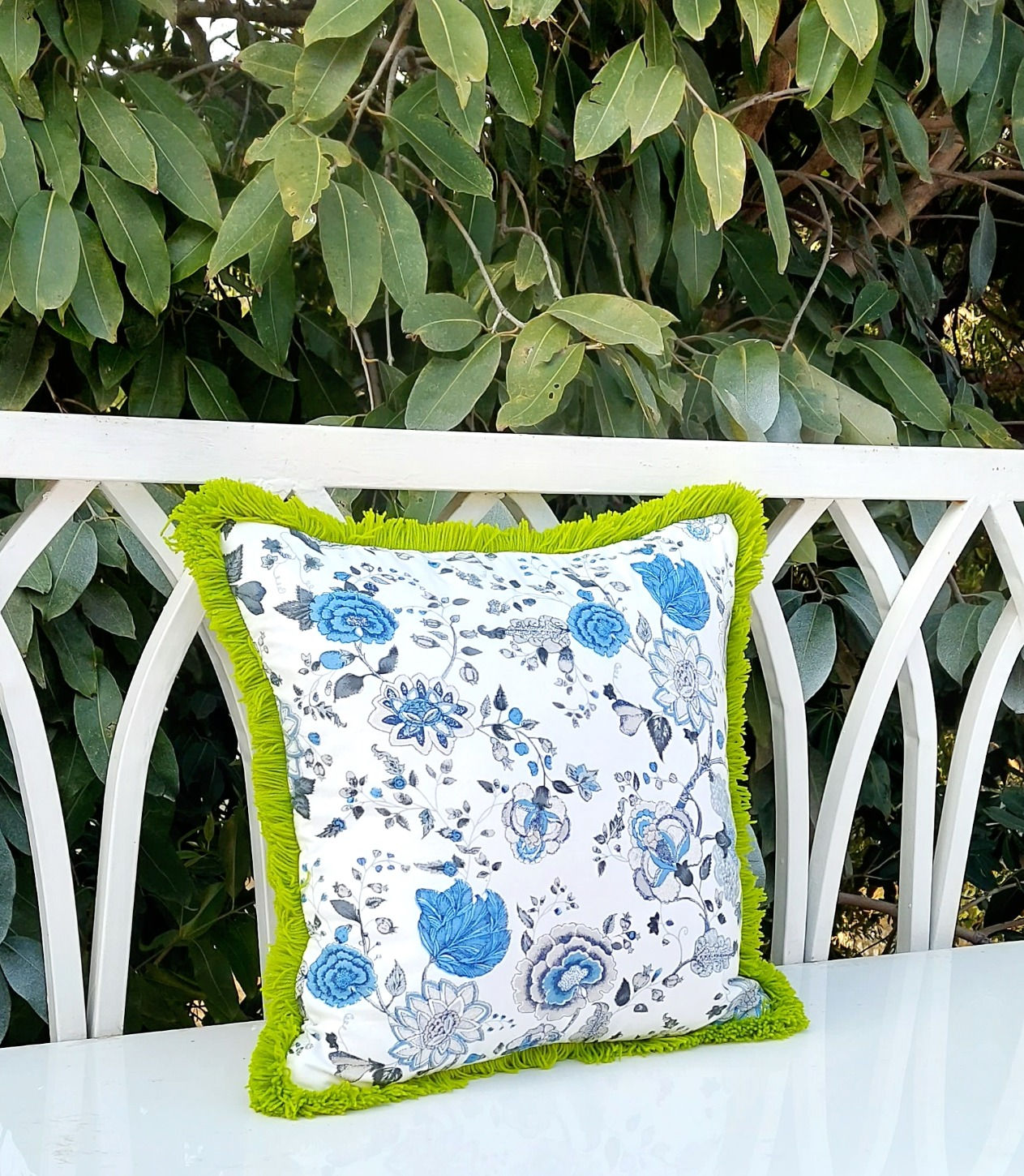 Enhance your interiors with the beauty of blue floral print