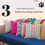 Миниатюра: Navy Blue Bohemian With Pink Tassels Corner L Shape Sofa Cover