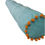 Thumbnail: Ice Blue Bolster Cover with Orange Pom Pom