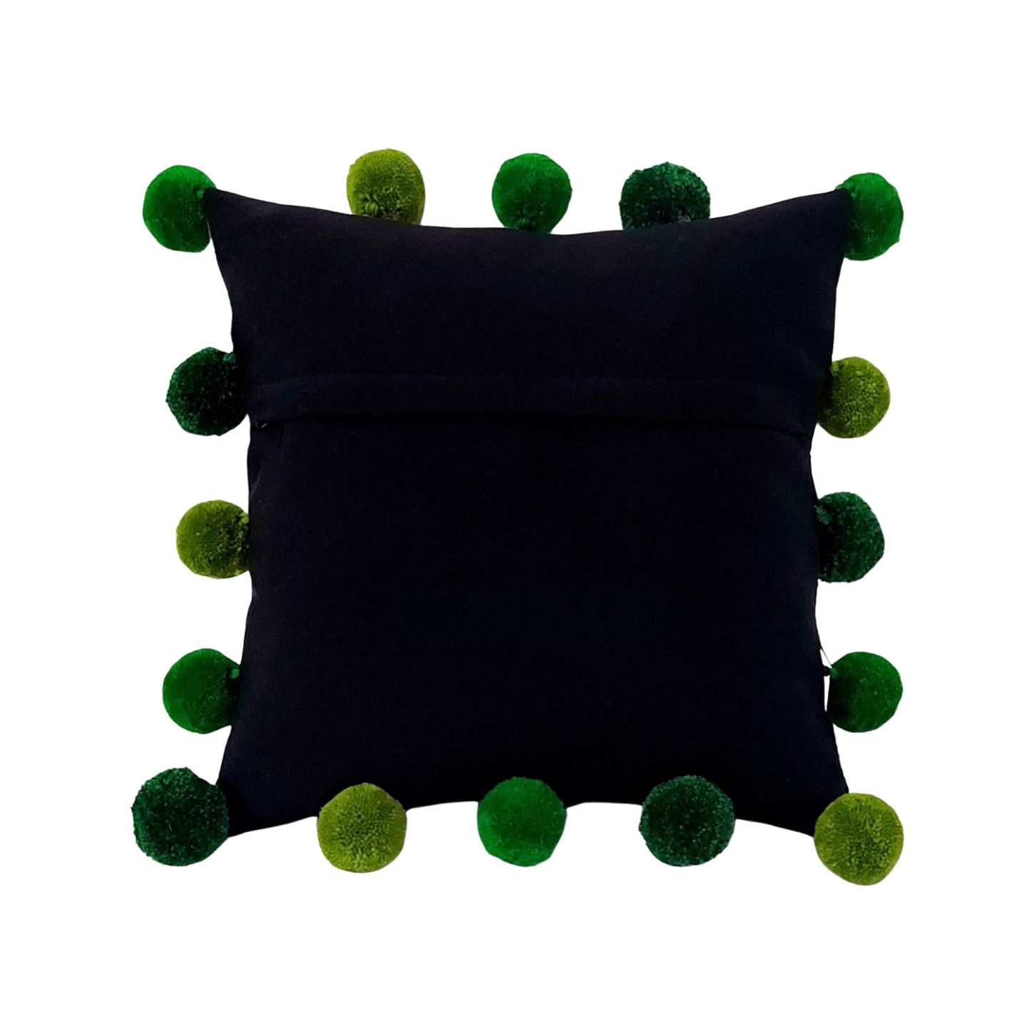 Striped pom pom Cushion Cover