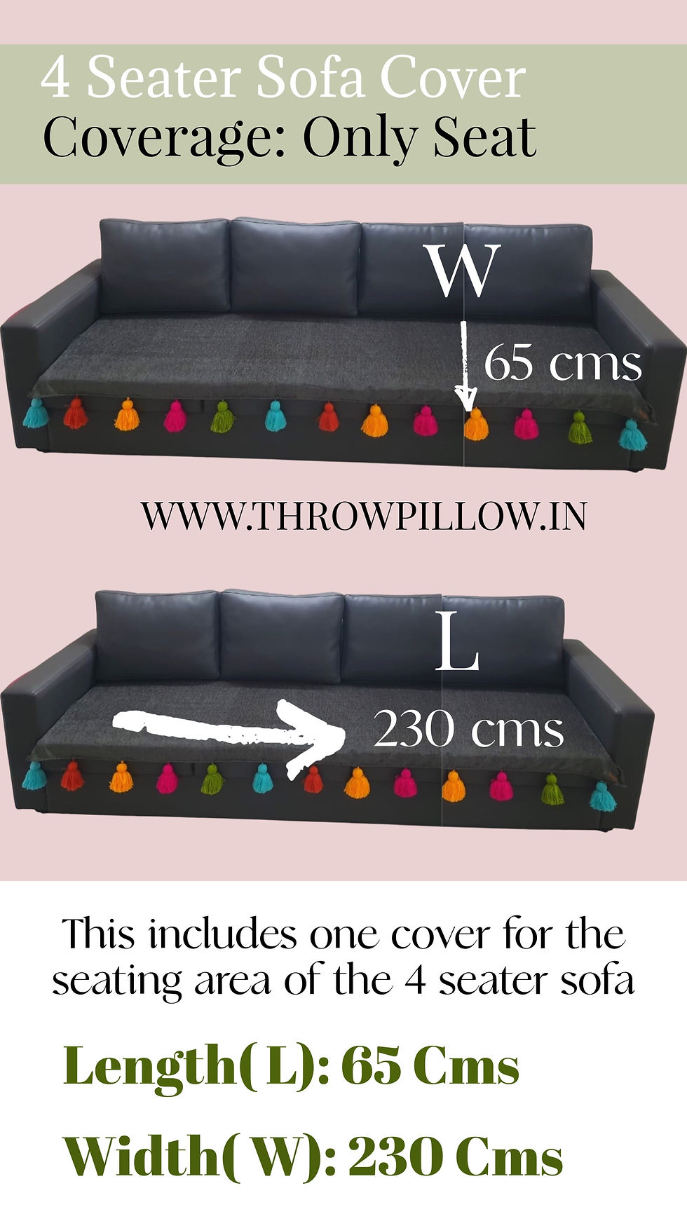 Thumbnail: Neutral Chic Chevron Sofa Cover