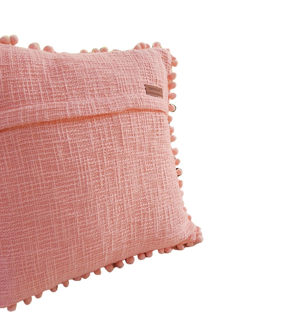 縮圖：Blush Pom Pom Cushion Cover