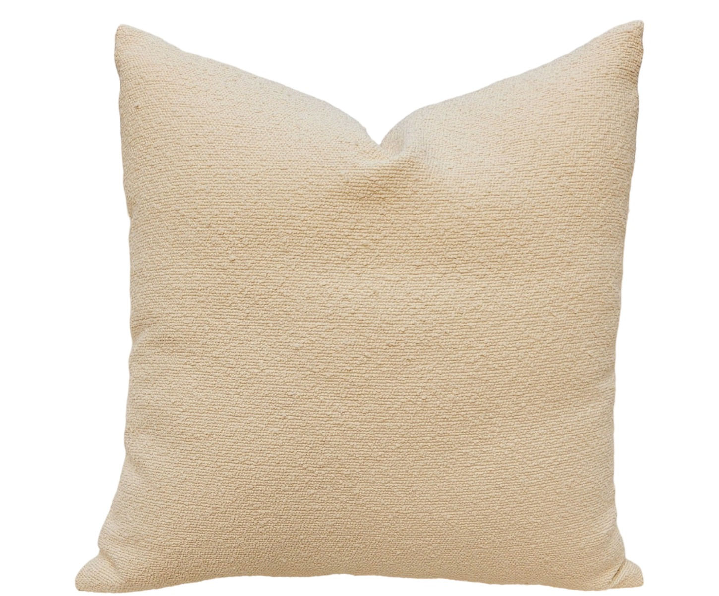 Classic Cream Boucle Beauty Throw Pillow