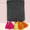 Thumbnail: Grey Bohemian With Multicolor Tassels Sofa Cover