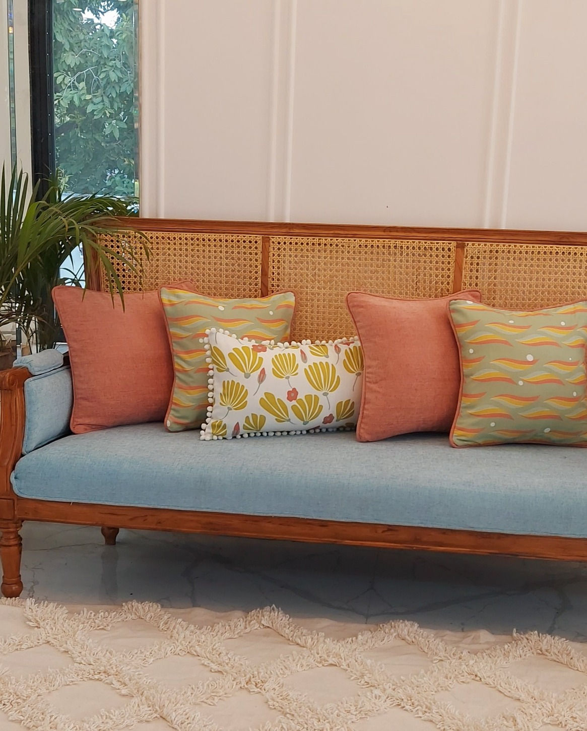 Light Olive Green Cushion Cover
