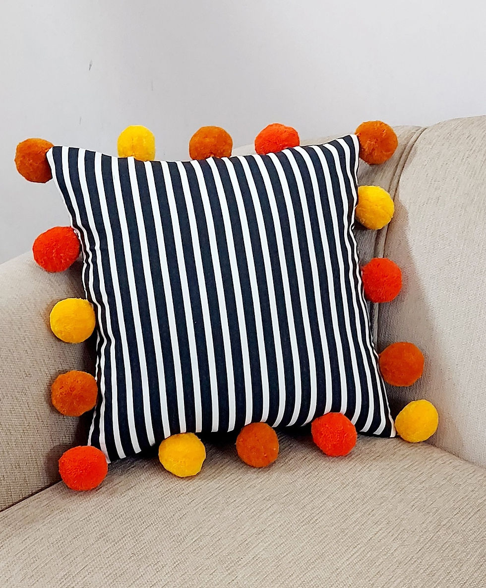 Thumbnail: Striped Orange Pillowcase